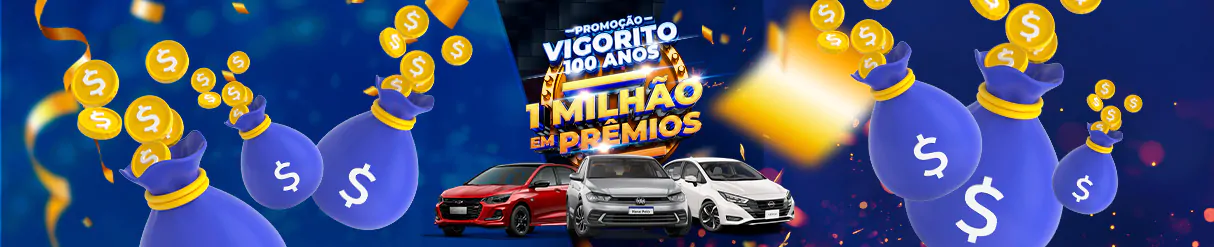 Promoção Vigorito 100 Anos: R$ 1 milhão em prêmios para você